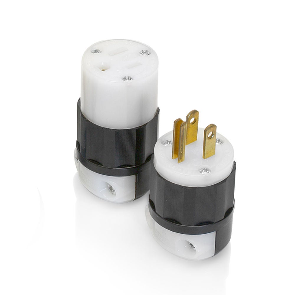 Black & White Extra Heavy-Duty Plugs & Connectors