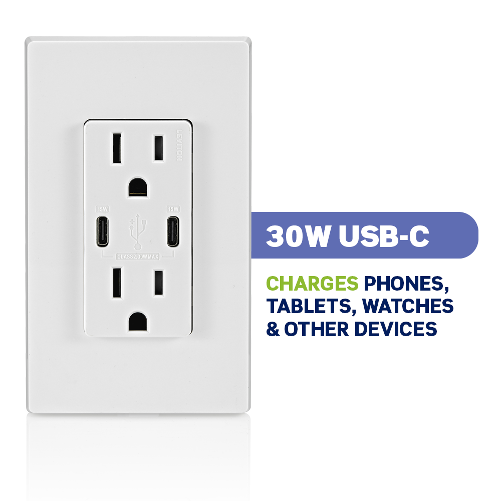 Leviton T5637 - 30W USB-C Charger