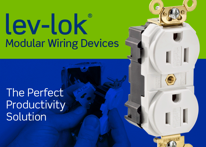 LevLok Modular Straight Blade Receptacles Leviton