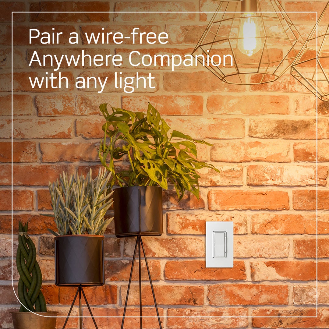 Pair a wire-free Anywhere Companion with any light.