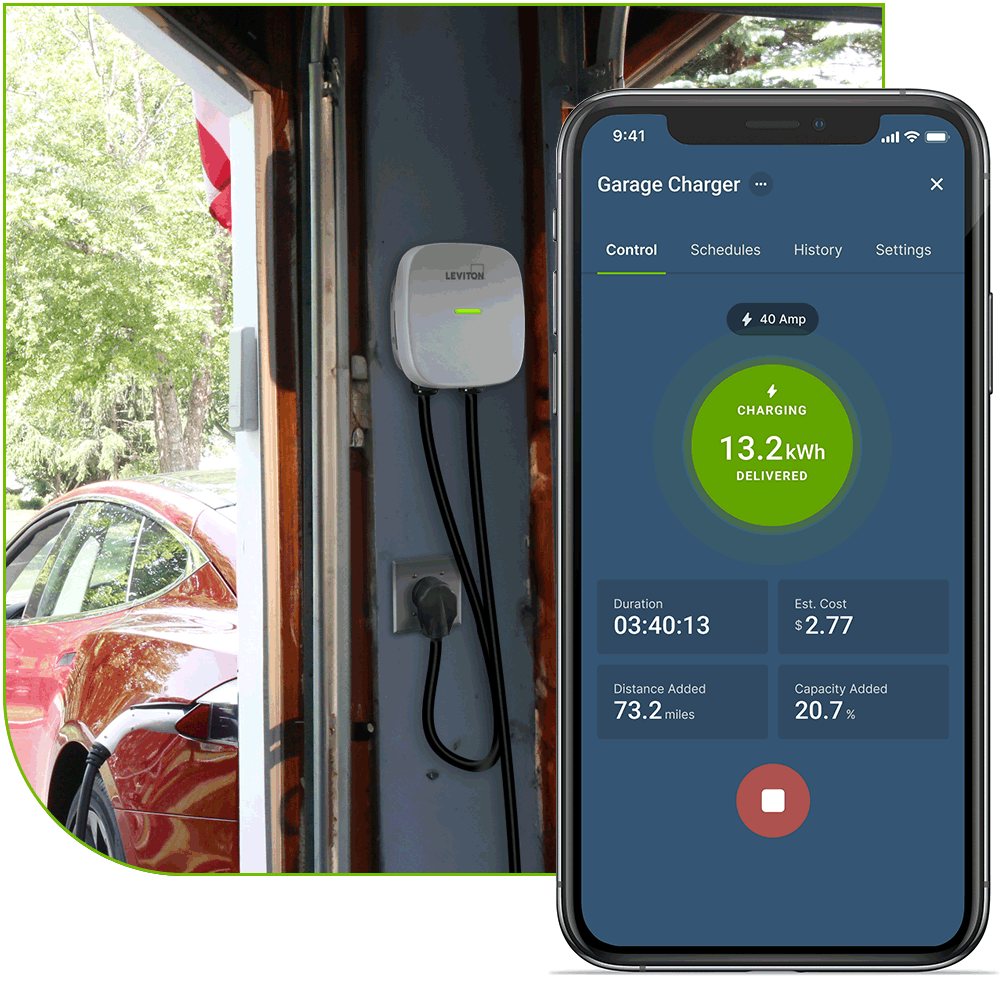 EV Series Smart Home App and Garage Scene