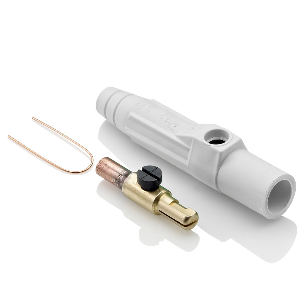 Product image for Male Plug, #8 - #4 AWG, Crimp Tube Termination