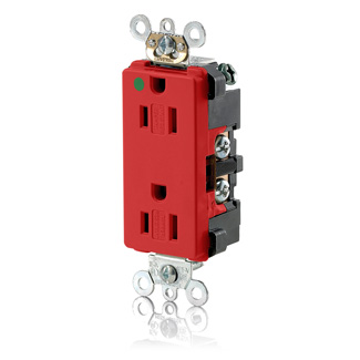 Product image for 15 Amp Decora Plus Duplex Receptacle/Outlet, Hospital Grade, Tamper-Resistant, Self-Grounding