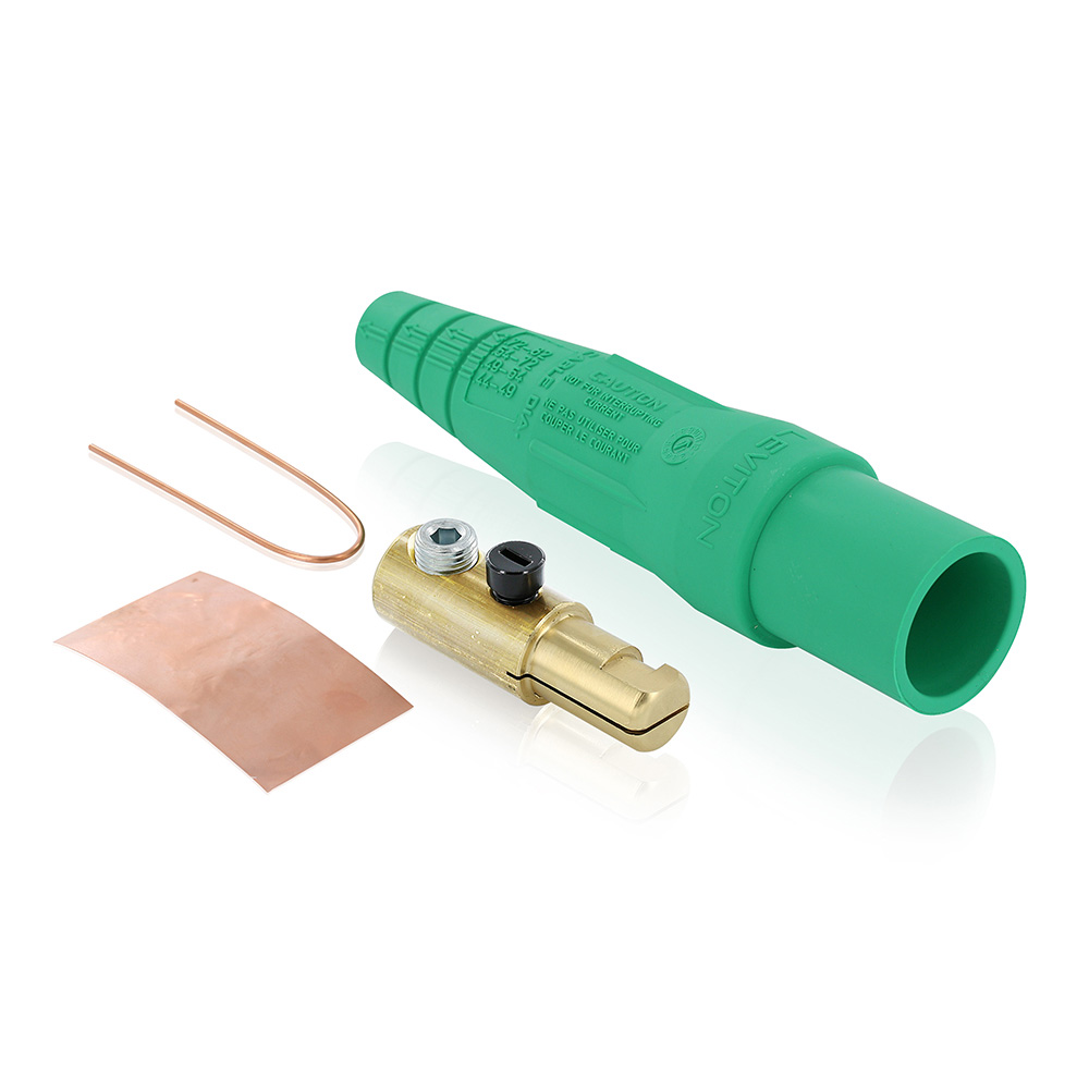 Product image for Male Plug, #2 - 2/0 AWG, Single Set Screw Termination