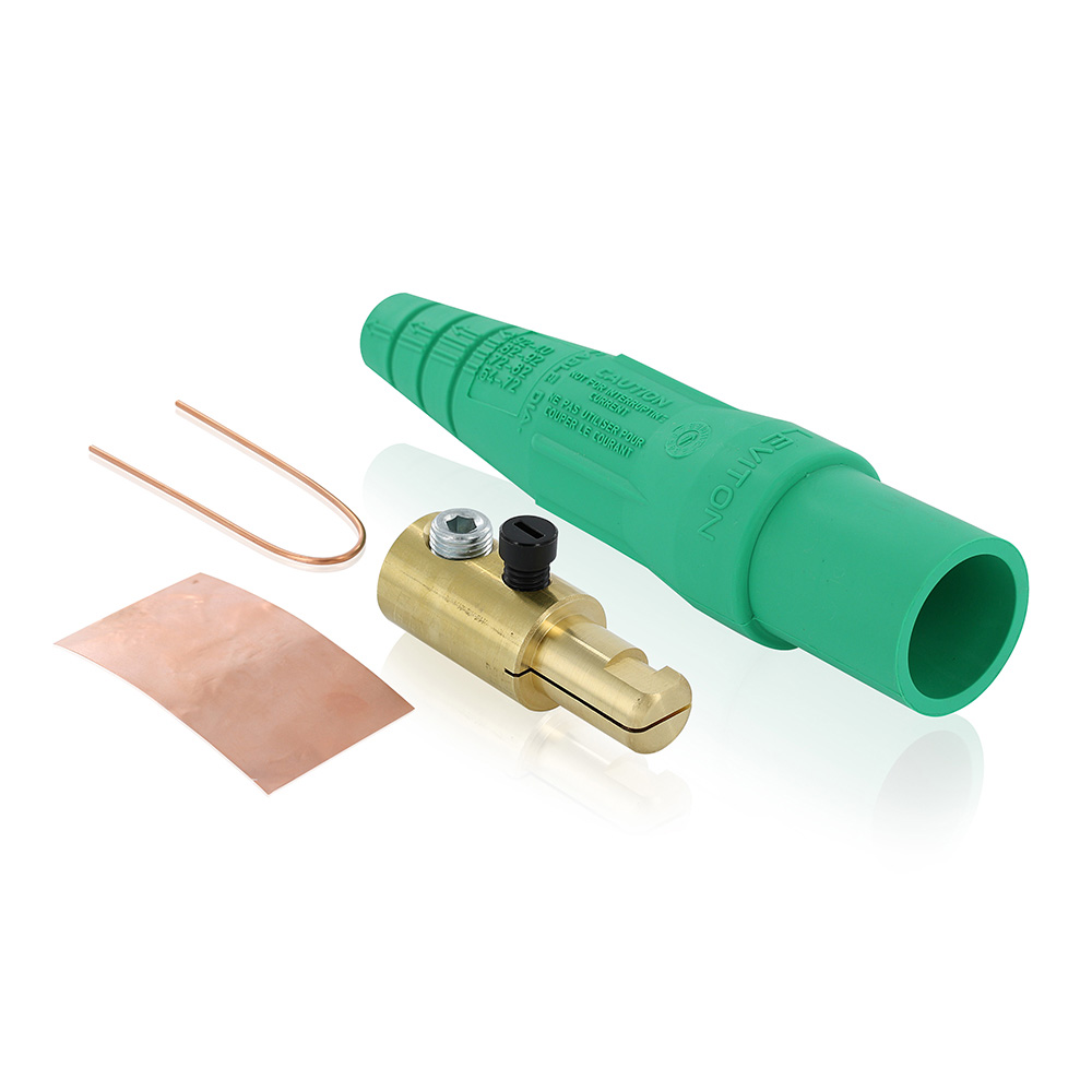 Product image for Male Plug, 2/0 - 4/0 AWG, Single Set Screw Termination