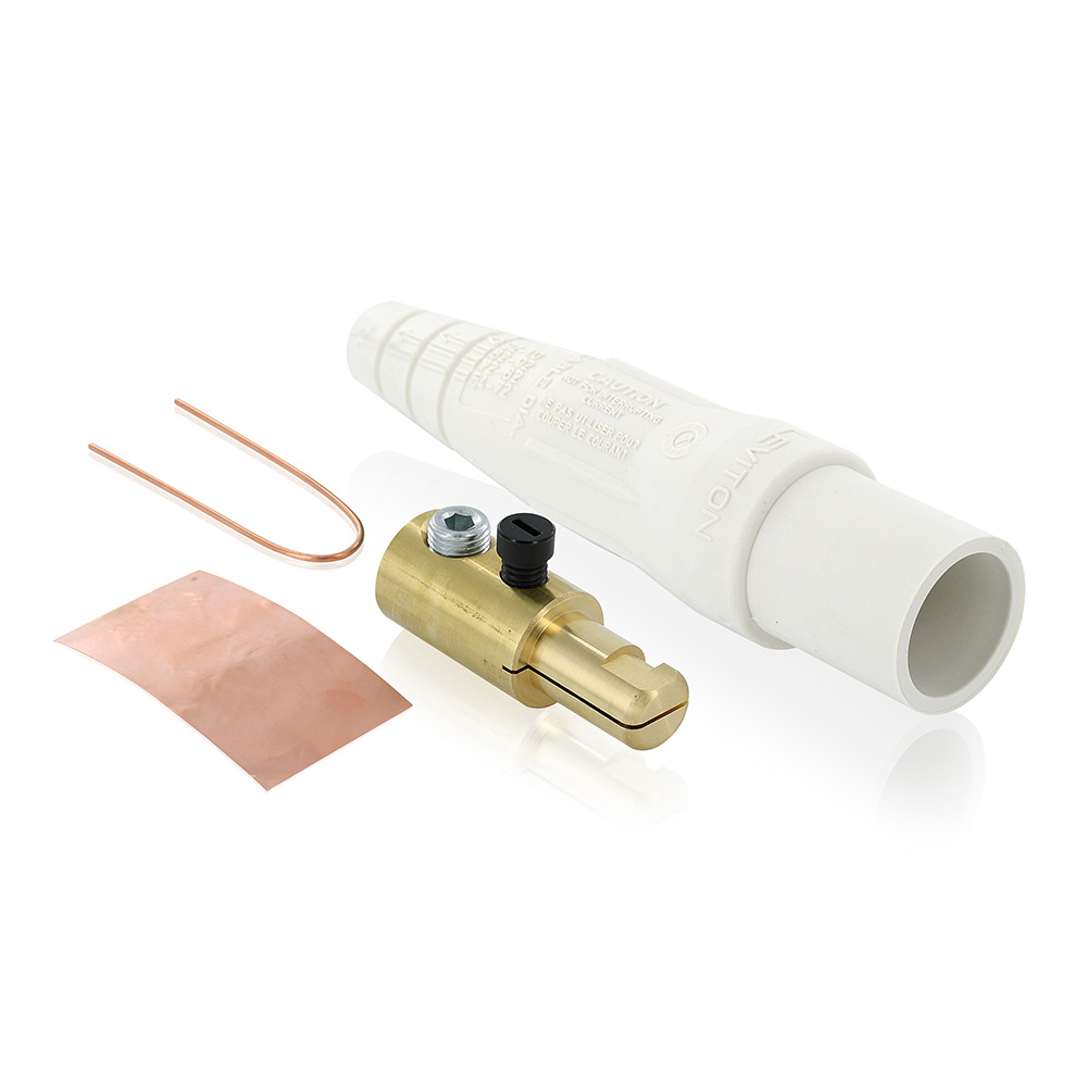 Product image for Male Plug, 2/0 - 4/0 AWG, Single Set Screw Termination