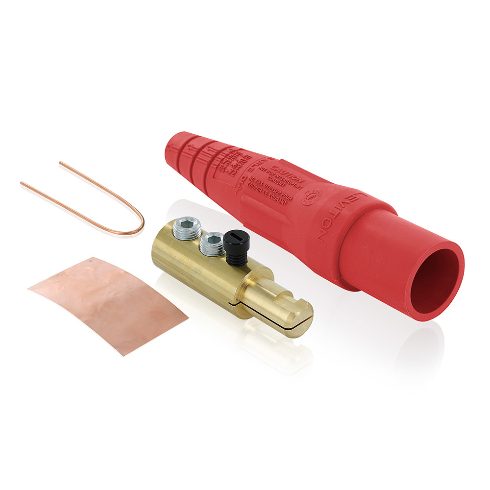 Product image for 16 Series Male Plug, 2/0 - 4/0 AWG, Double Set Screw Termination