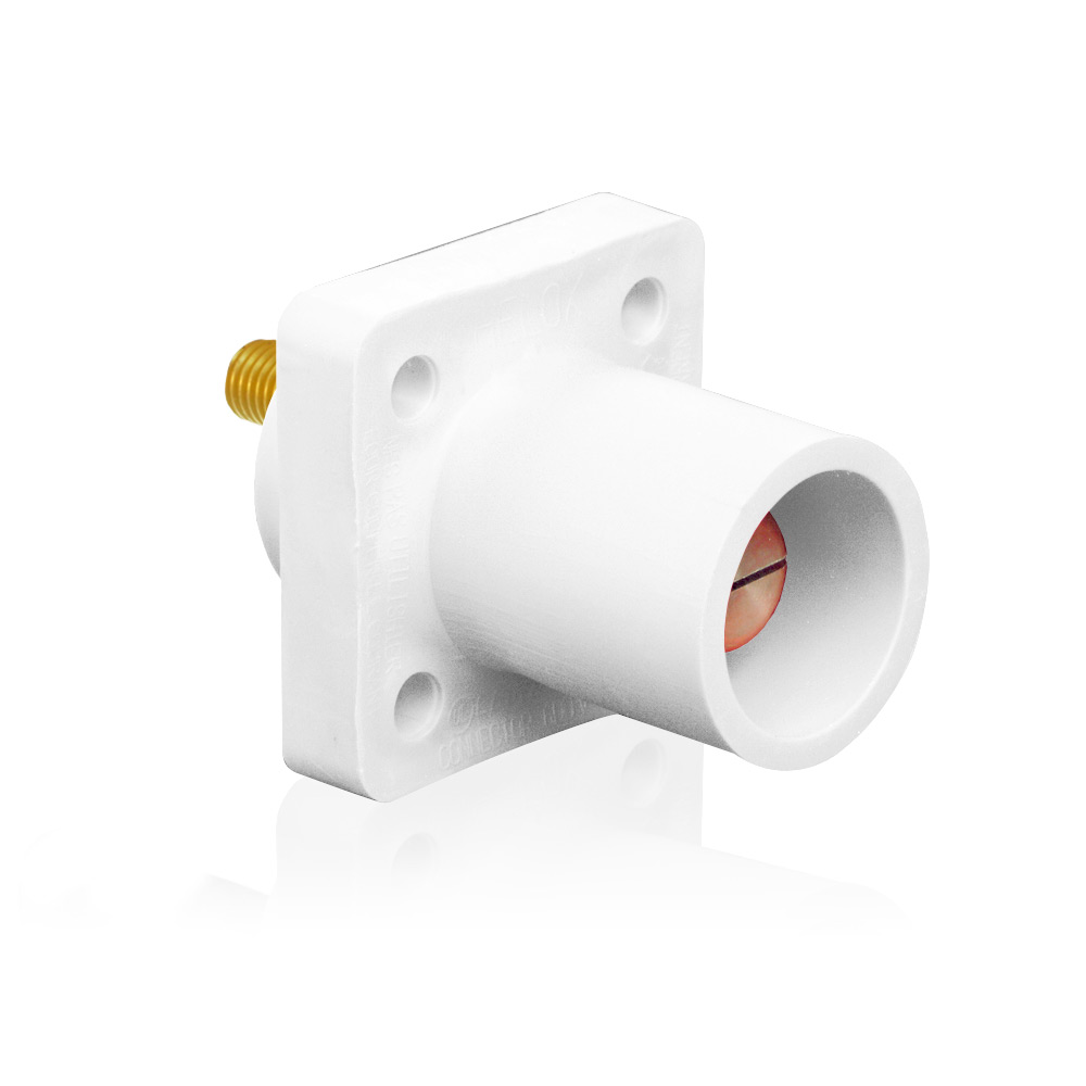 Product image for Male Receptacle, 90-Degree, #2 - 4/0 AWG, .75” L Threaded Stud Termination