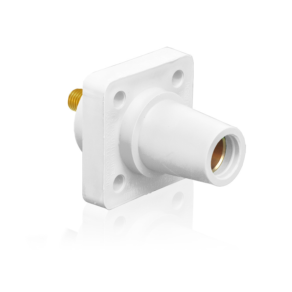 Product image for Female Receptacle, 90-Degree, #2 - 4/0 AWG, .75” L Threaded Stud Termination