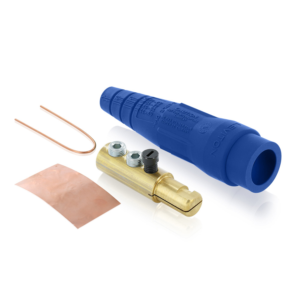 Product image for 18 Series Male Plug, #2 - 2/0 AWG, Double Set Screw Termination