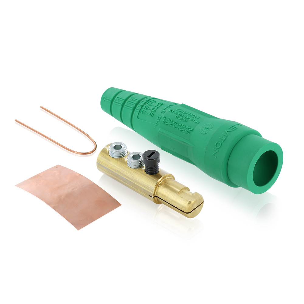 Product image for 18 Series Male Plug, #2 - 2/0 AWG, Double Set Screw Termination