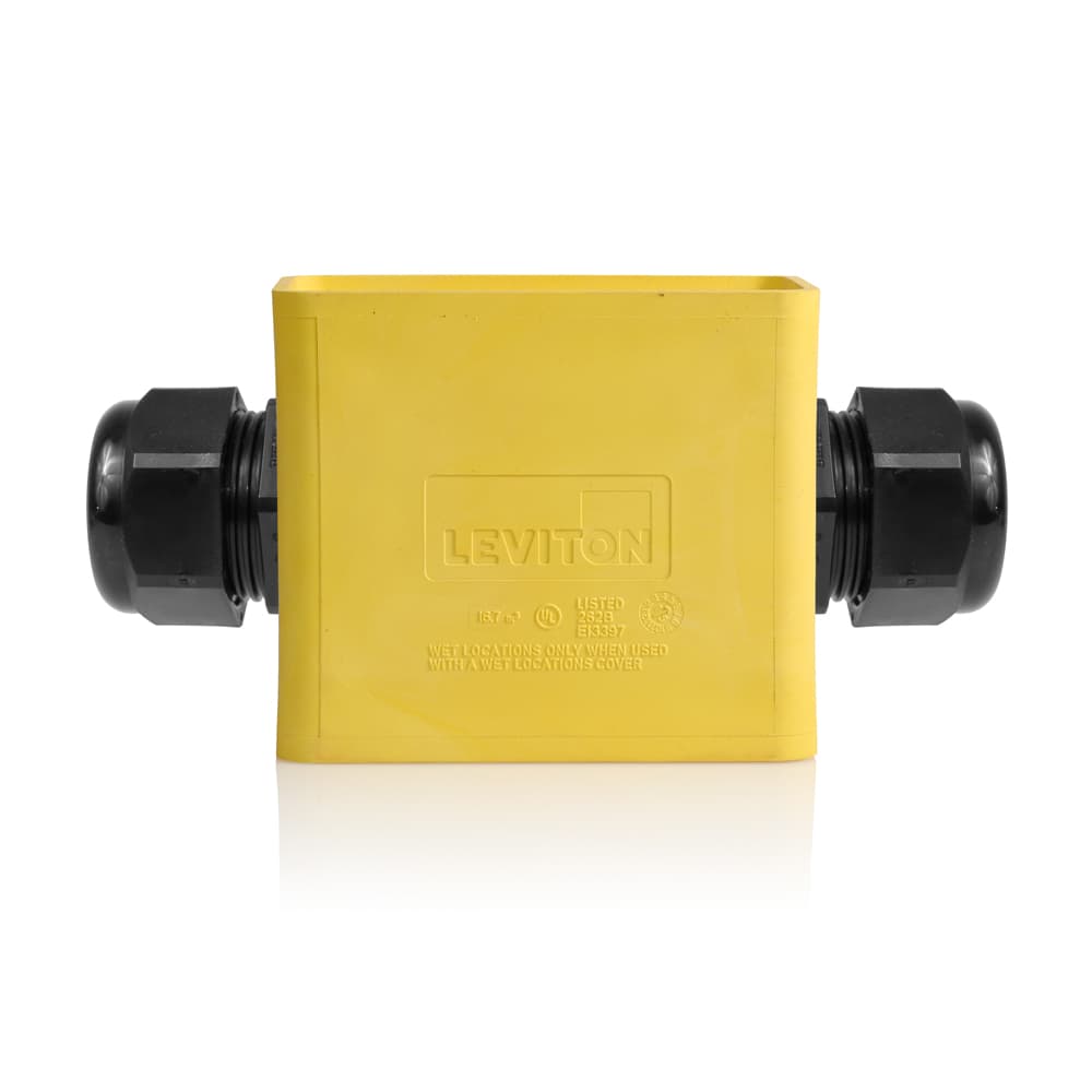 Product image for Single-Gang Portable Outlet Box, Standard Depth, Feed-Thru Style