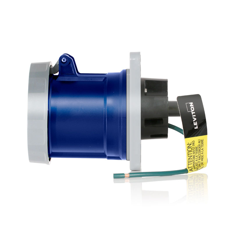 Product image for LEV Series IEC Pin & Sleeve Receptacle