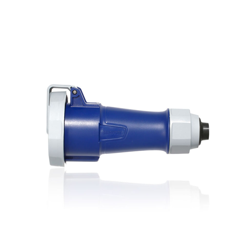 Product image for LEV Series IEC Pin & Sleeve Connector with Screwless Clamp Assembly