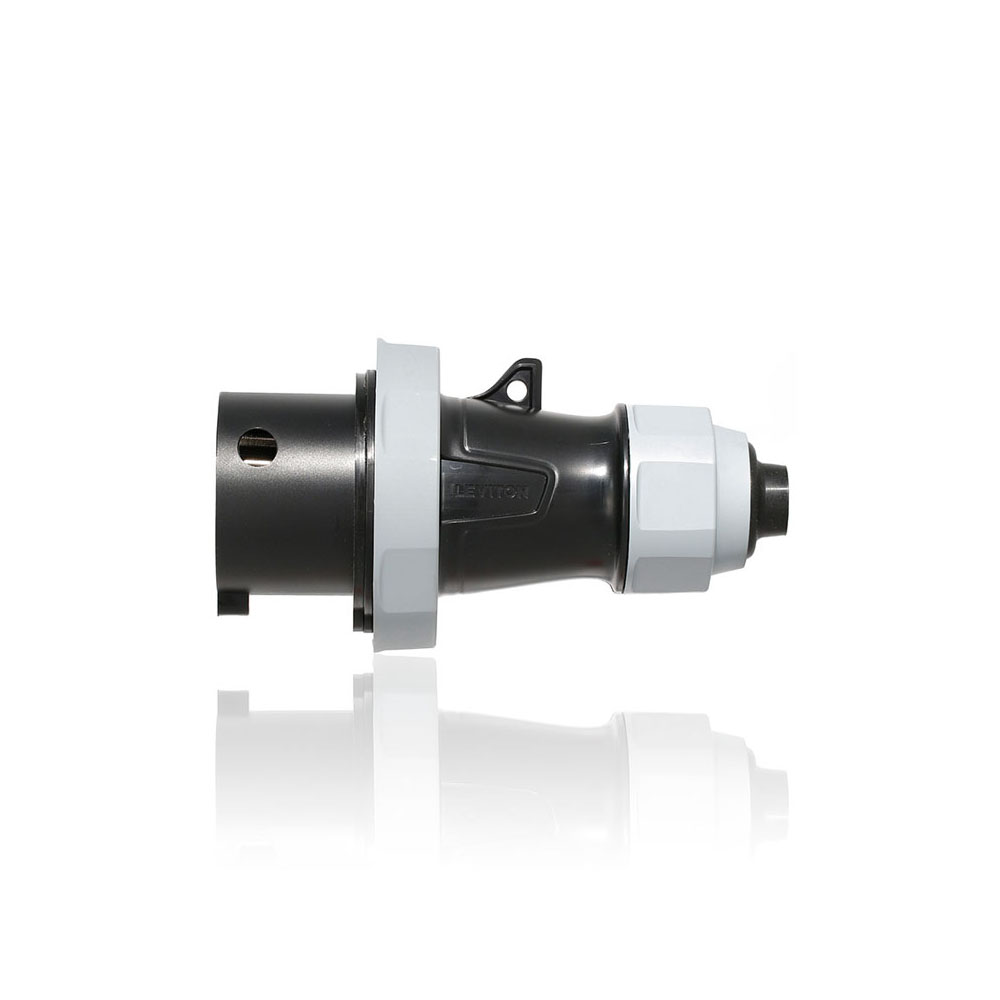 Product image for LEV Series IEC Pin & Sleeve Plug with Screwless Clamp Assembly