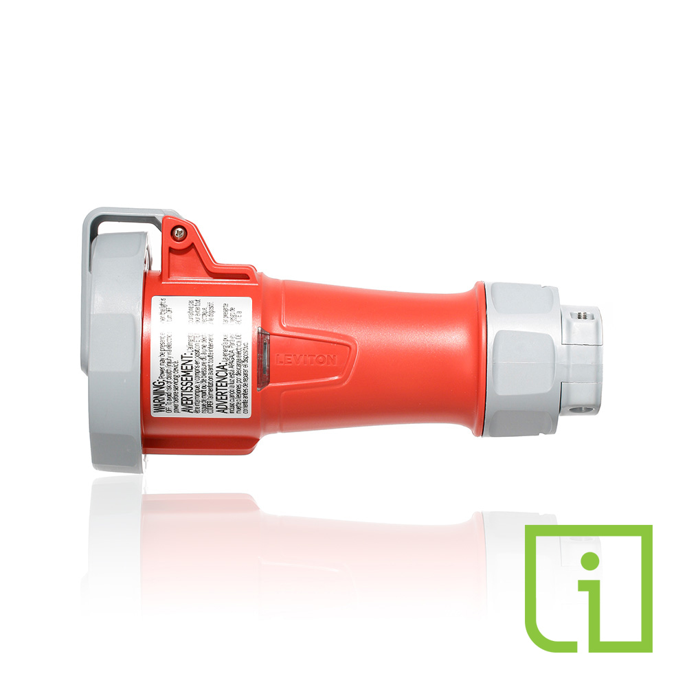 Product image for LEV Series IEC Pin & Sleeve Connector with Inform™ Technology