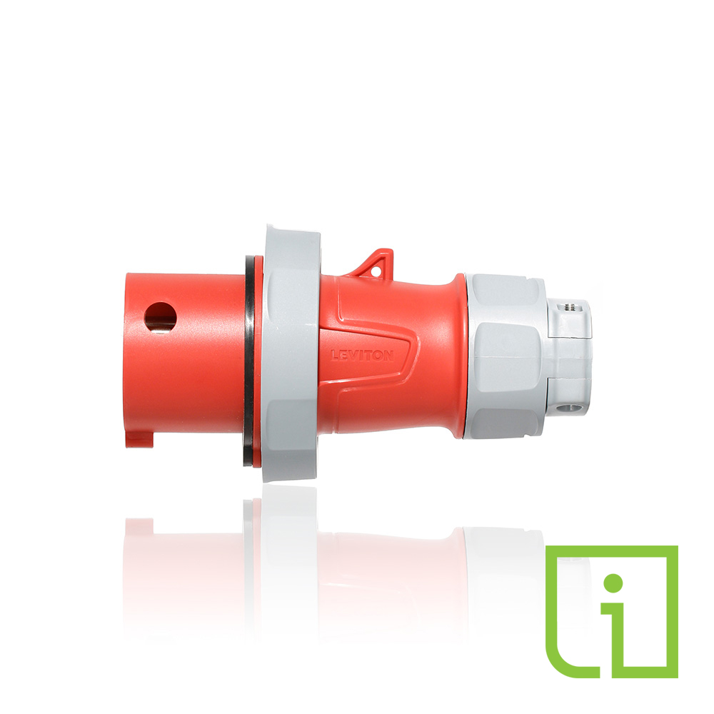 Product image for LEV Series IEC Pin & Sleeve Plug with Inform™ Technology