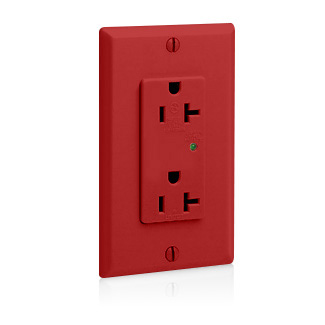 Product image for LEV 5380-R DECORA SURGE RECEPTACLE