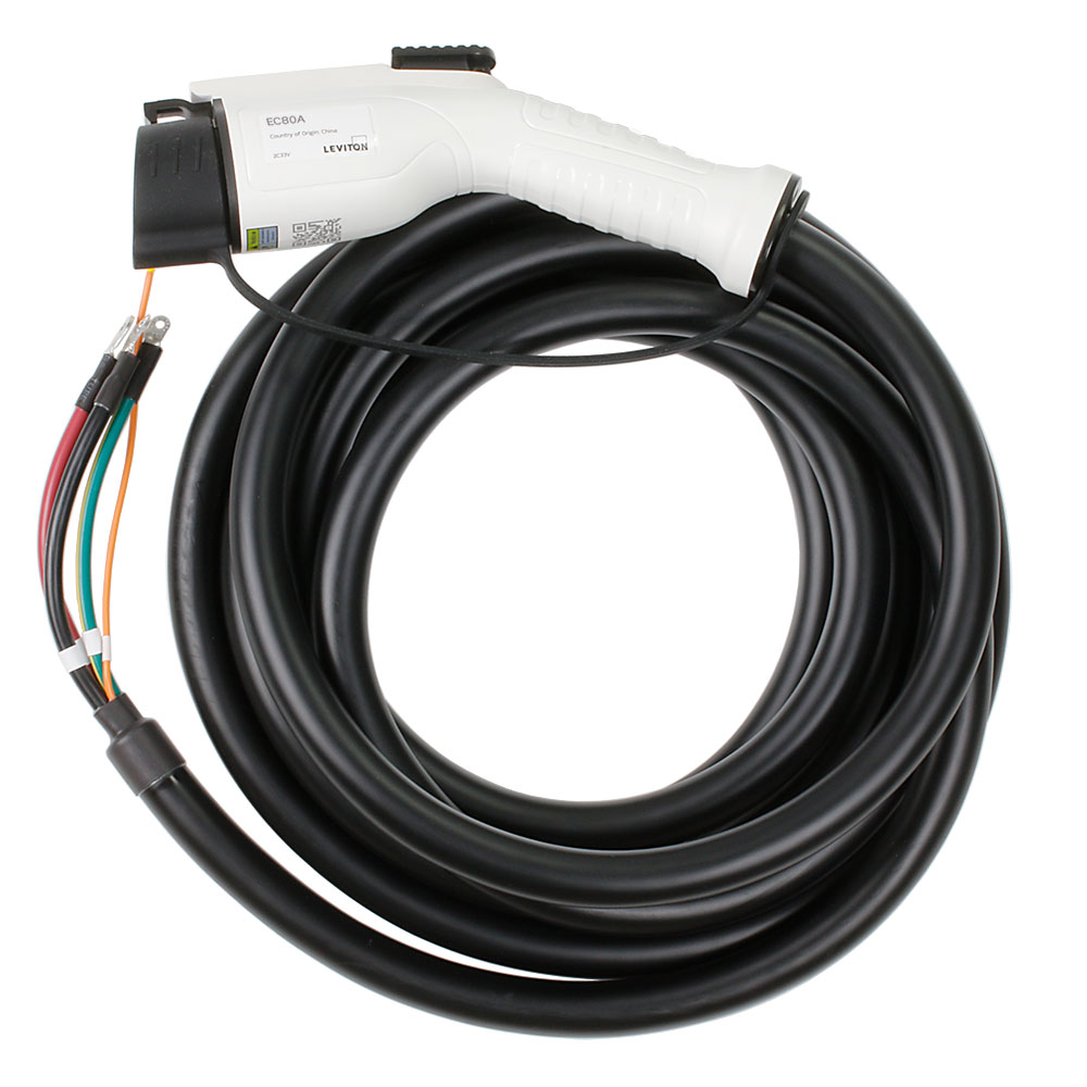 Product image for Replacement Cord for 80 Amp Level 2 Electric Vehicle Charging Station - EV Series