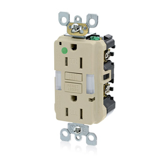 Product image for 15 Amp SmartlockPro® GFCI Receptacle/Outlet, Hospital Grade, Tamper-Resistant