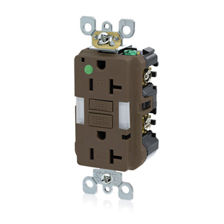 Product image for 20 Amp SmartlockPro® GFCI Receptacle/Outlet, Hospital Grade, Tamper-Resistant