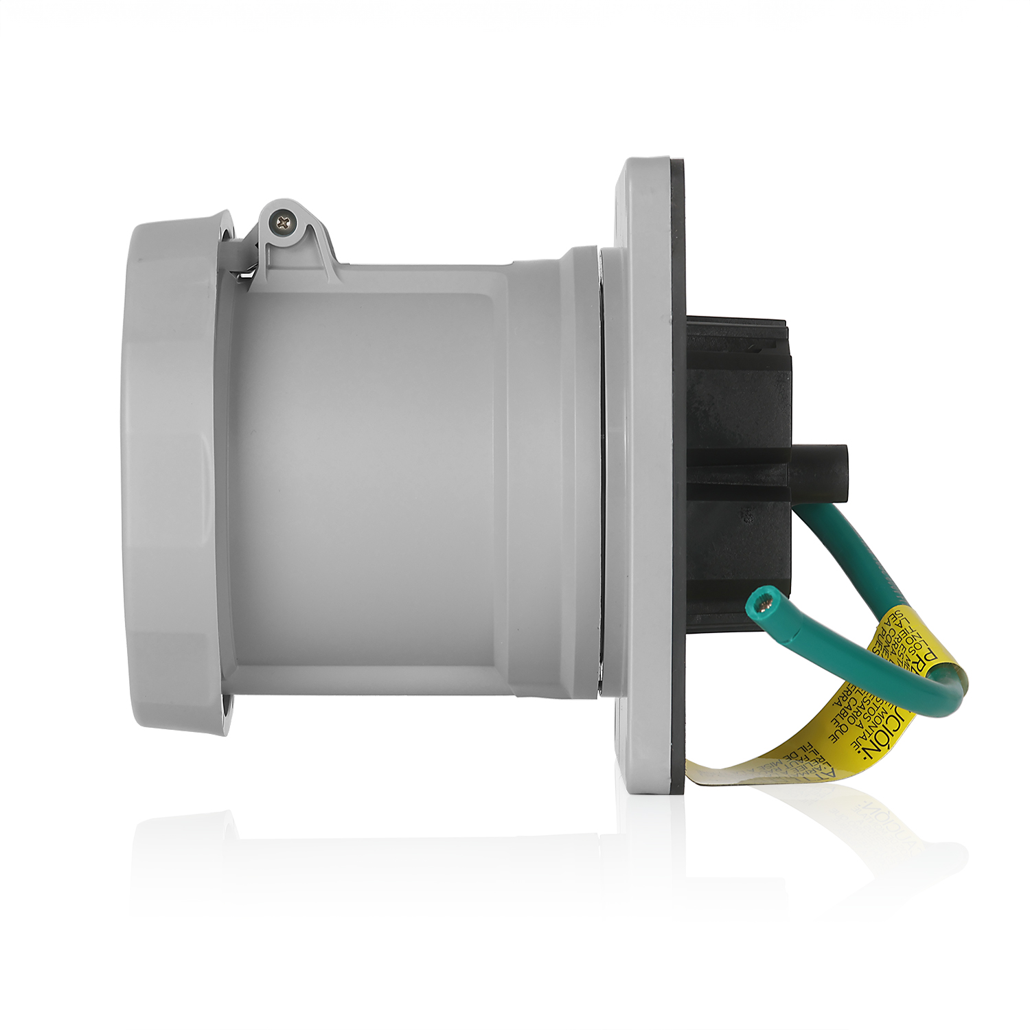 Product image for LEV Series IEC Pin & Sleeve Receptacle, Marine Grade