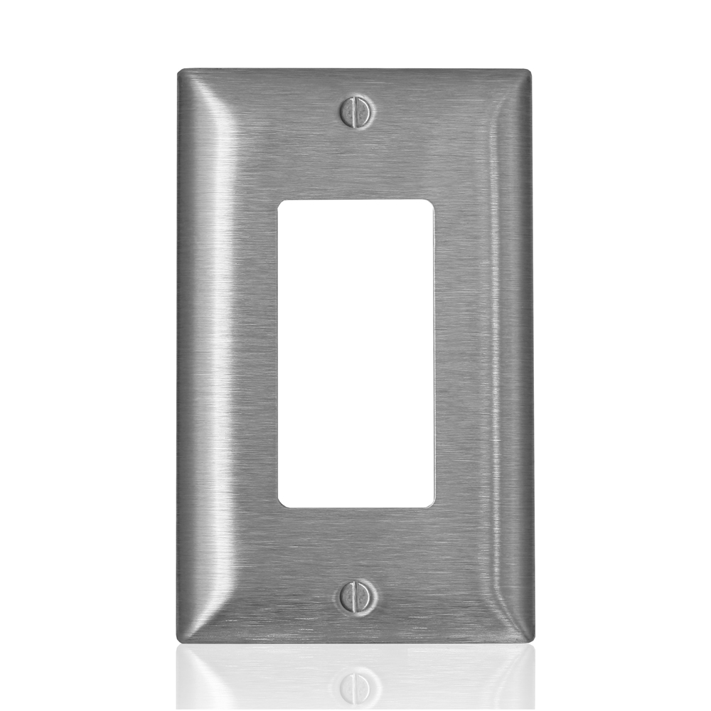 Product image for 1-Gang Decora Wallplate, Midway Size, Magnetic Stainless Steel, C-Series