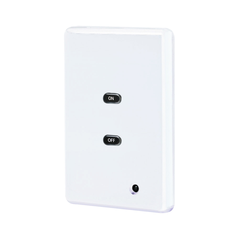 Product image for D8000 Commercial Lighting Control Systems, Push Button Station, 2 Buttons: On, Off, Color: White