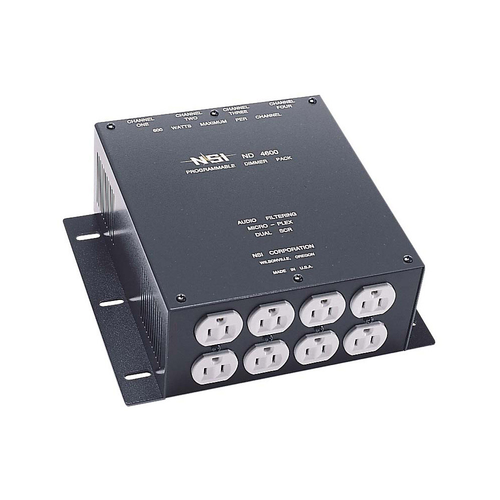 Product image for ND 4600, Dimmer Pack, 4 Channel, 600W/Channel, 120V