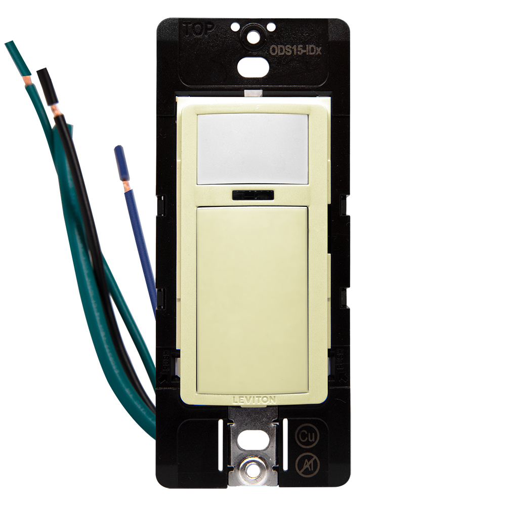 Product image for Smart Sensor, PIR, Wallbox Occupancy Sensor/Vacancy Sensor, App configurable, 120-277VAC, Commercial Grade, Ivory