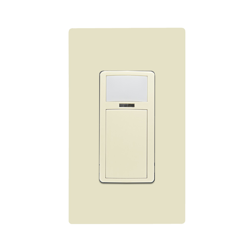 Product image for Smart Sensor, PIR, Wallbox Occupancy Sensor/Vacancy Sensor, App configurable, 120-277VAC, Commercial Grade, Ivory