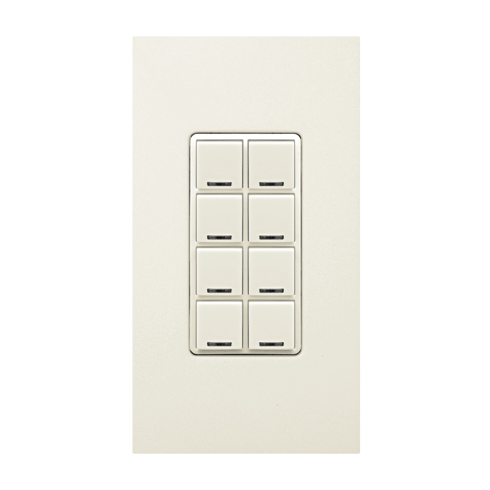 Product image for Color Change Kit with Engraving, GreenMAX Digital Switch, 8 Button, Light Almond
