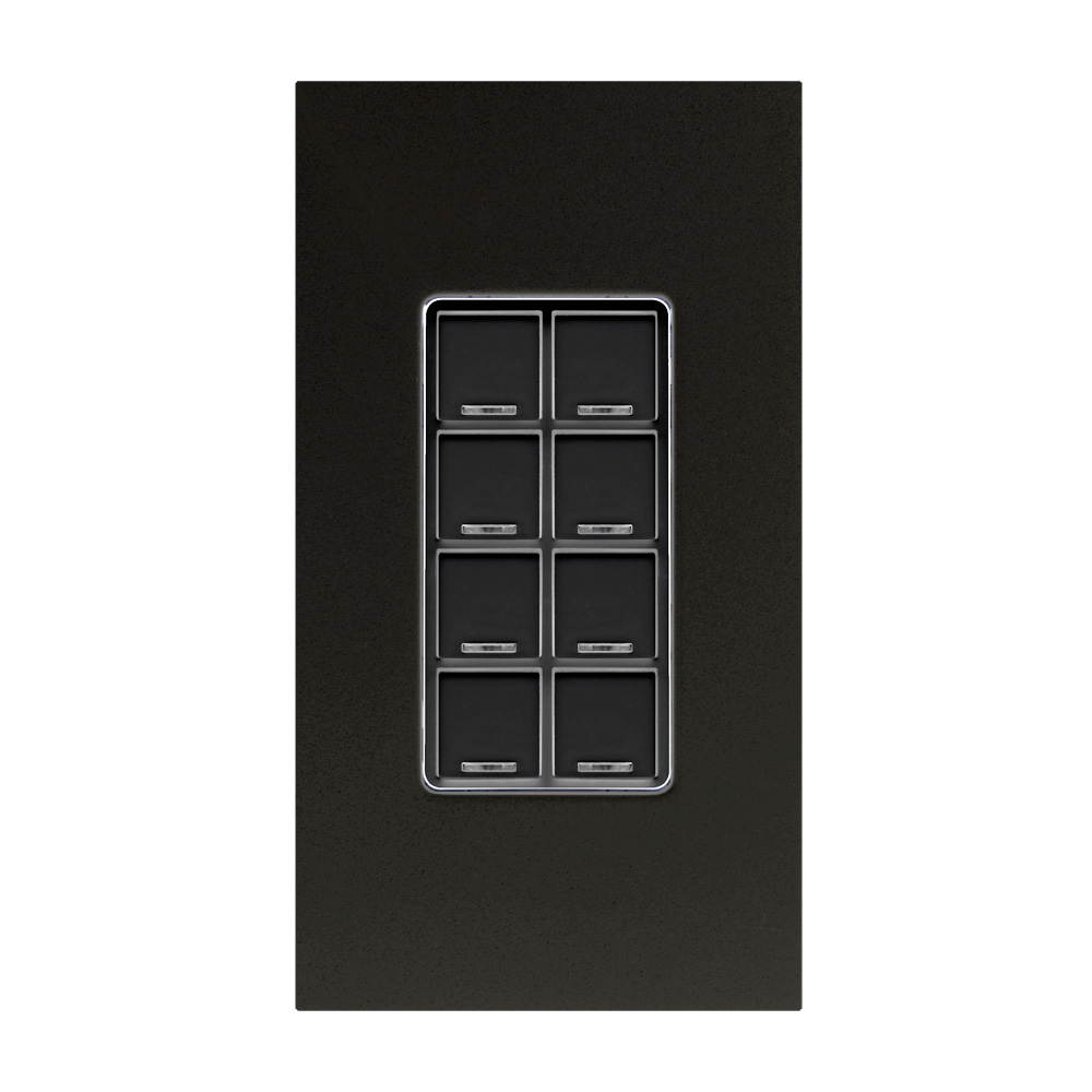 Product image for Color Change Kit with Engraving for GreenMAX® Digital Keypad, Light Switch, 8 Button, Black