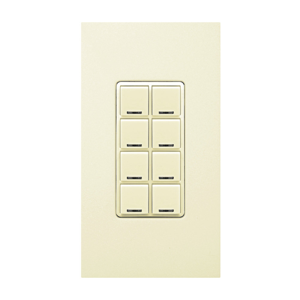 Product image for Color Change Kit with Engraving for GreenMAX® Digital Keypad, Light Switch, 8 Button, Ivory