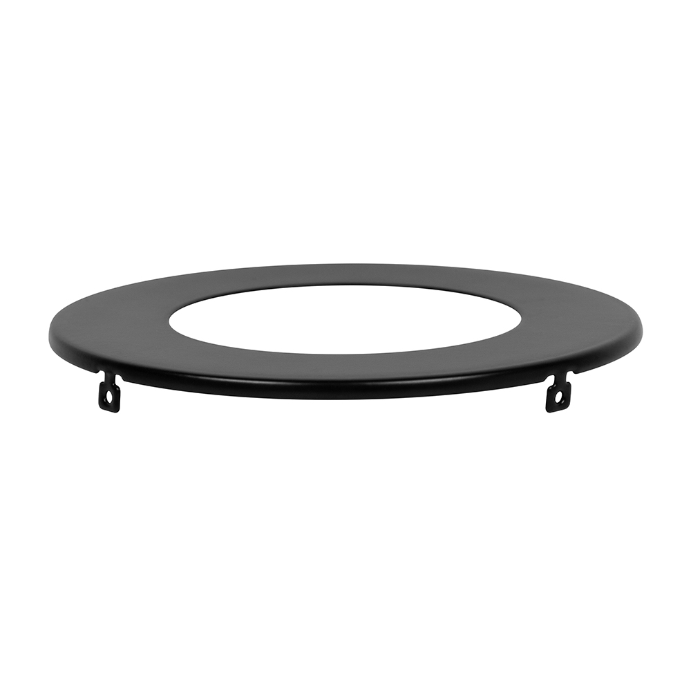 Product image for Matte Black Trim Ring for Smooth Slim Downlights, 4-Inch Round Aperature