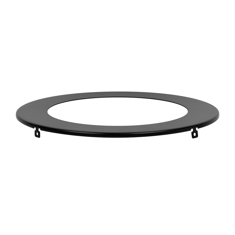 Product image for Matte Black Trim Ring for Smooth Slim Downlights, 6-Inch Round Aperature