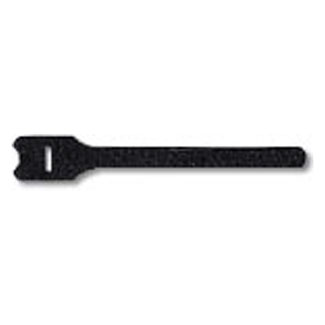 Product image for 5 inch Recloseable Hook & Loop Tie Wraps, Black (25 per pack)