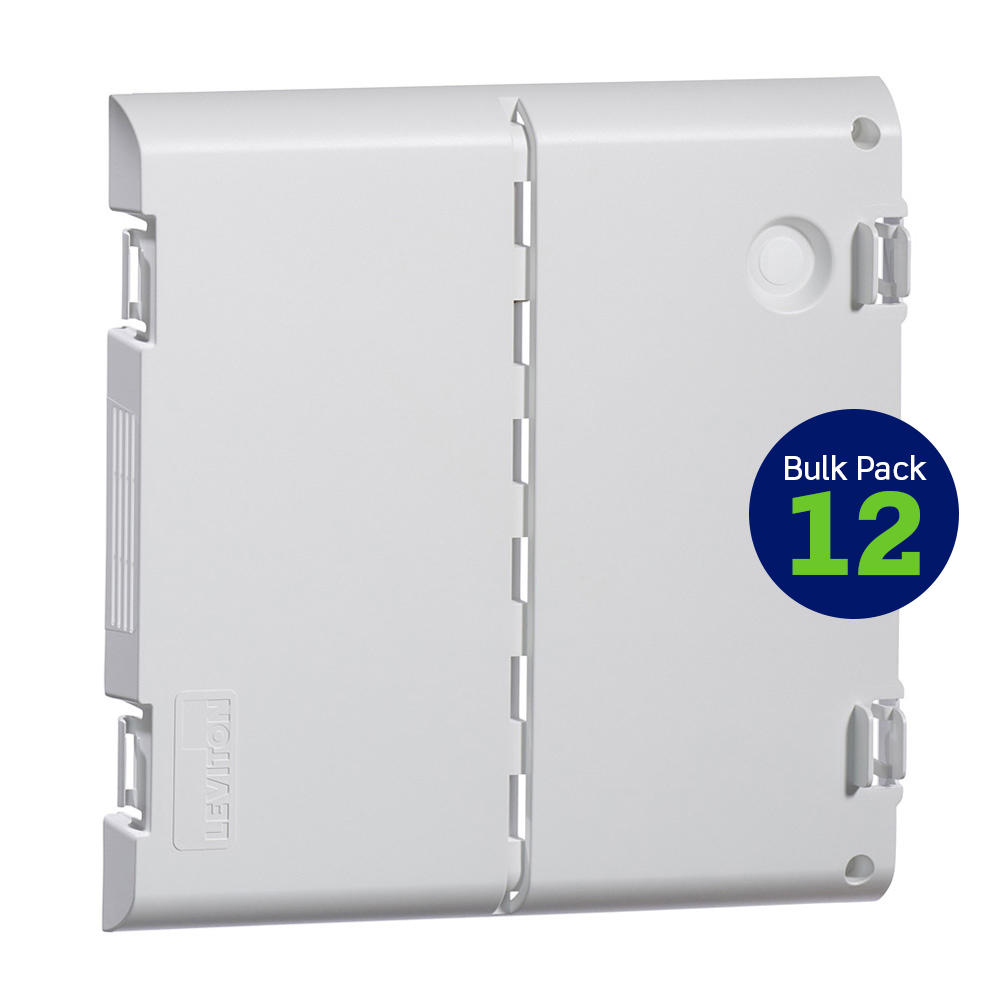 Product image for 14&quot; Vented Hinged Door, Plastic, 12 Pack, White