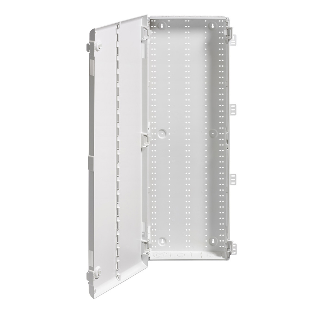 Product image for 42&quot; Wireless Structured Media Enclosure with Vented Hinged Door, Plastic, White