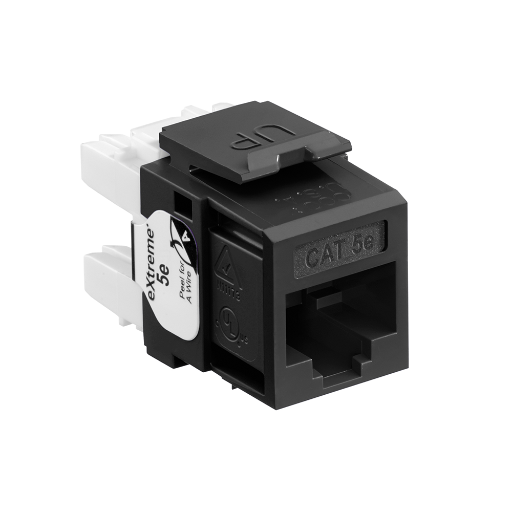 Product image for EXTREME™ Cat 5e QUICKPORT™ Jack, Black