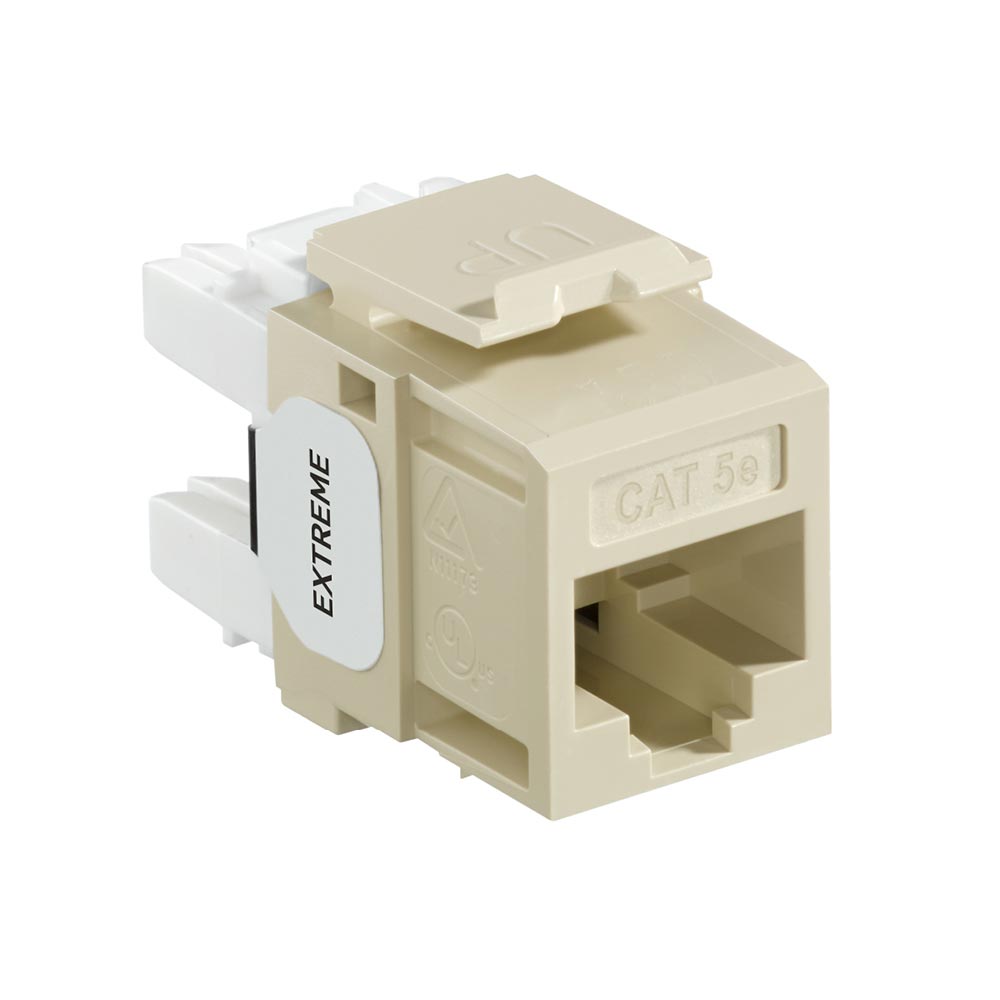 Product image for EXTREME™ Cat 5e QUICKPORT™ Jack, Ivory