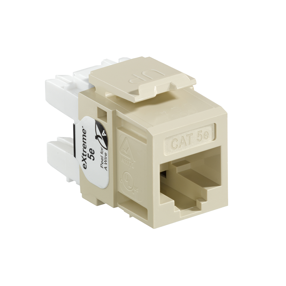 Product image for EXTREME™ Cat 5e QUICKPORT™ Jack, Ivory