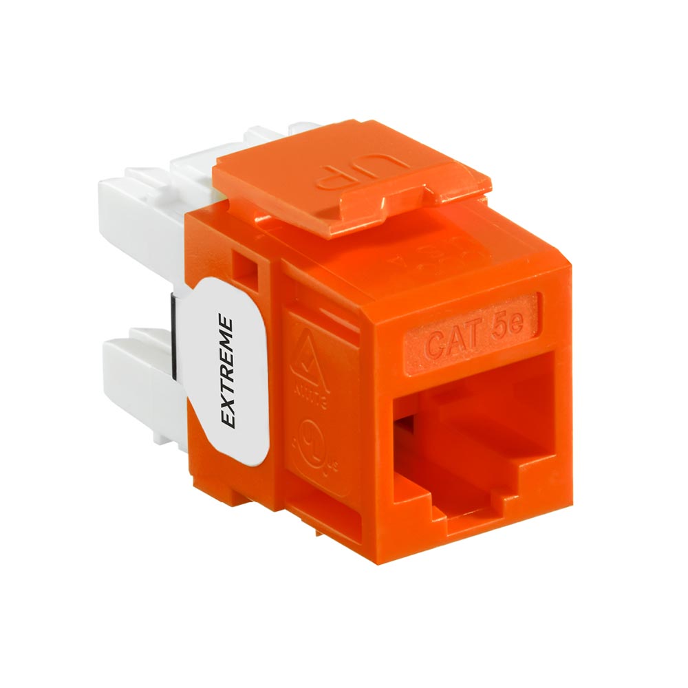 Product image for EXTREME™ Cat 5e QUICKPORT™ Jack, Orange