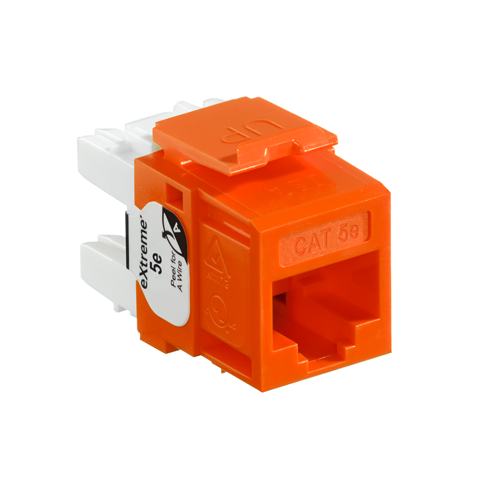 Product image for EXTREME™ Cat 5e QUICKPORT™ Jack, Orange