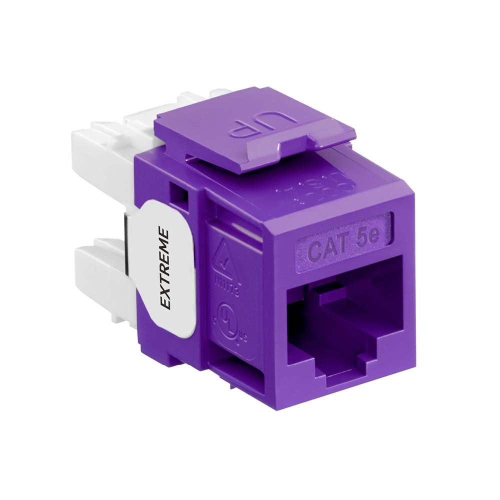 Product image for EXTREME™ Cat 5e QUICKPORT™ Jack, Purple