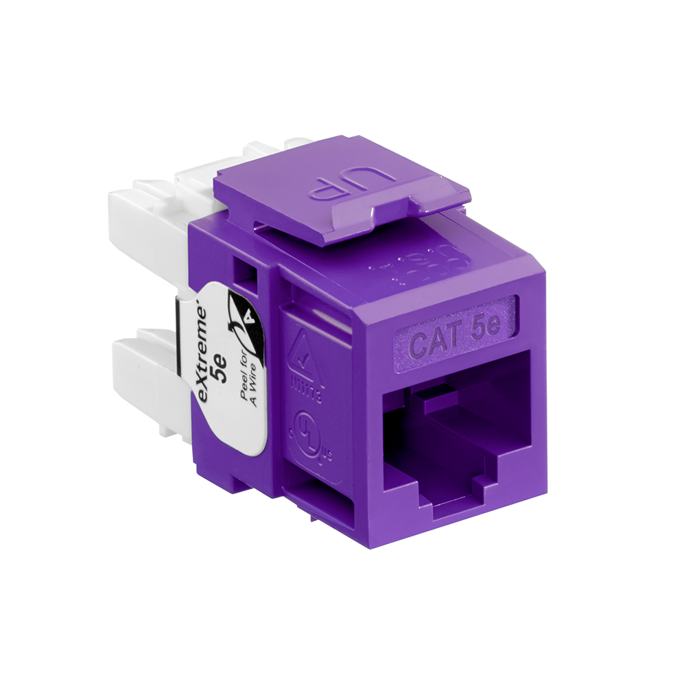 Product image for EXTREME™ Cat 5e QUICKPORT™ Jack, Purple