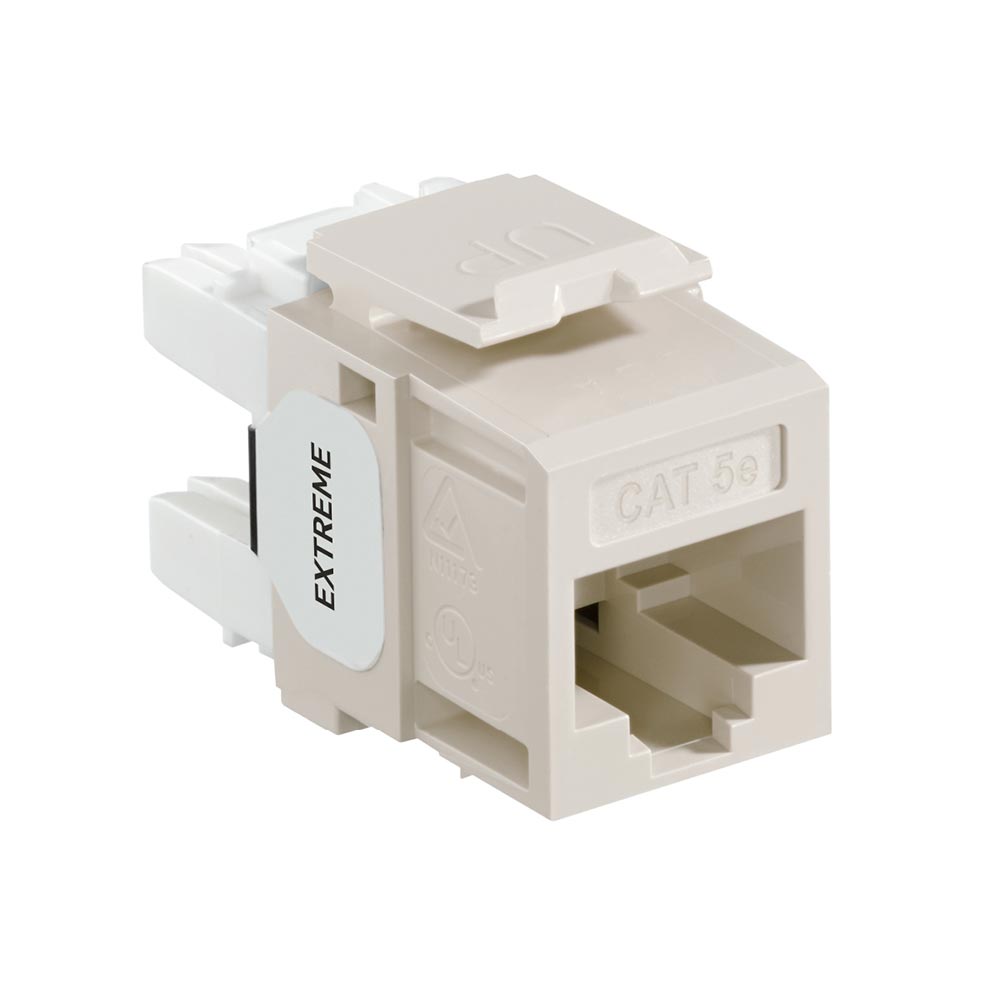 Product image for EXTREME™ Cat 5e QUICKPORT™ Jack, Light Almond