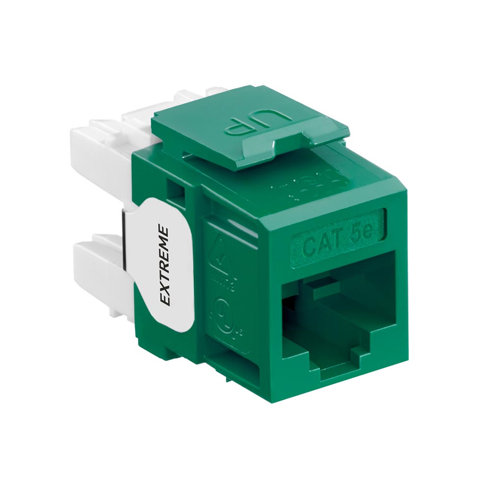 Product image for EXTREME™ Cat 5e QUICKPORT™ Jack, Green
