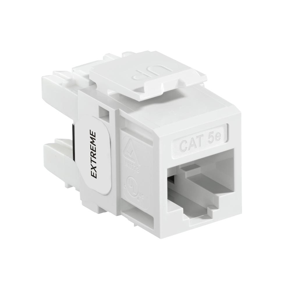 Product image for EXTREME™ Cat 5e QUICKPORT™ Jack, White