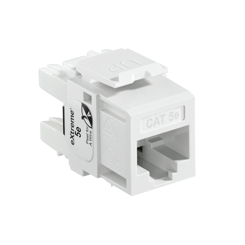 Product image for EXTREME™ Cat 5e QUICKPORT™ Jack, White